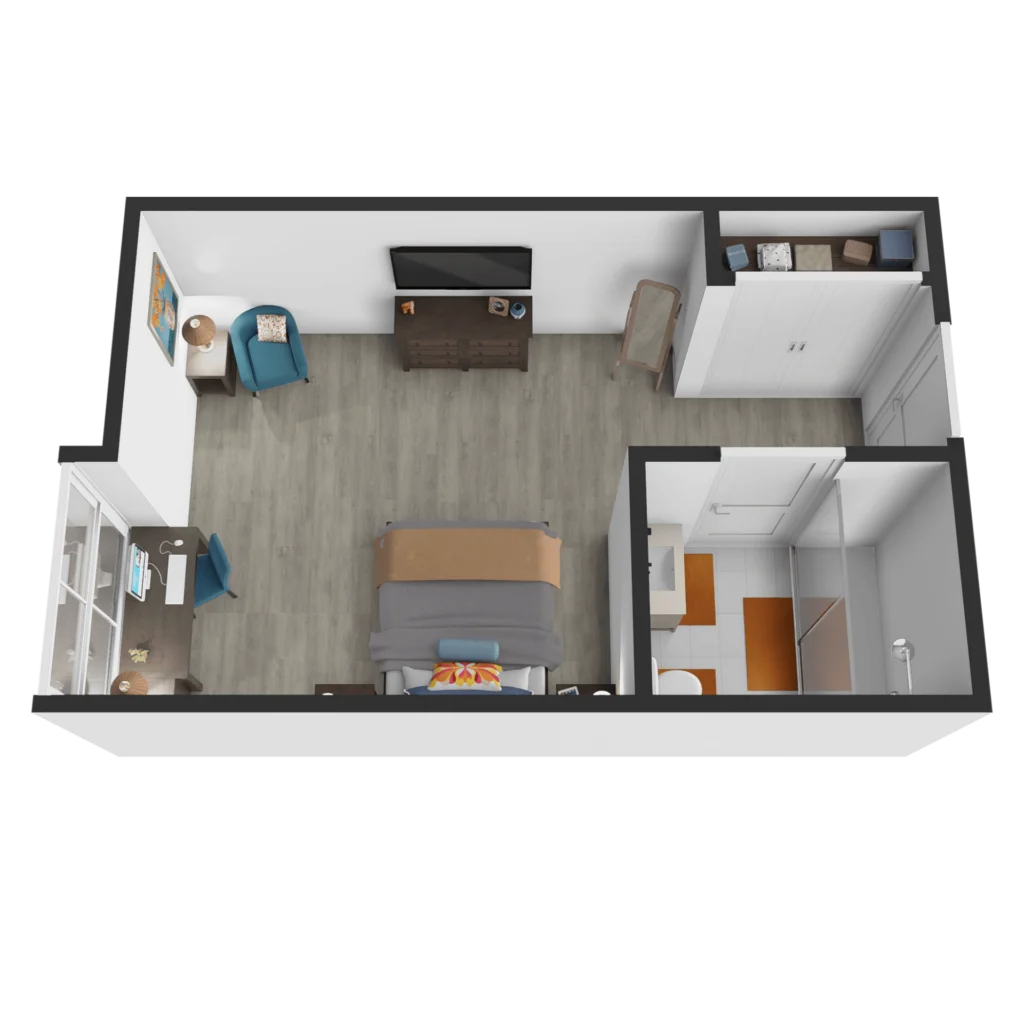 Sodalis Tallahassee | Studio Floorplan